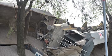 Descarriló un tren de carga en Córdoba (José Gabriel Hernández).
