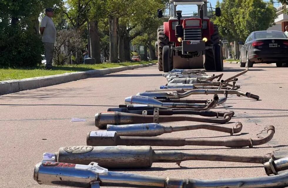 Punta Alta: promueven la destrucción pública de los “caños de escape” secuestrados