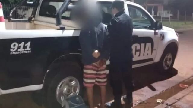 Fue detenido tras robar objetos de un automóvil en Puerto Iguazú.