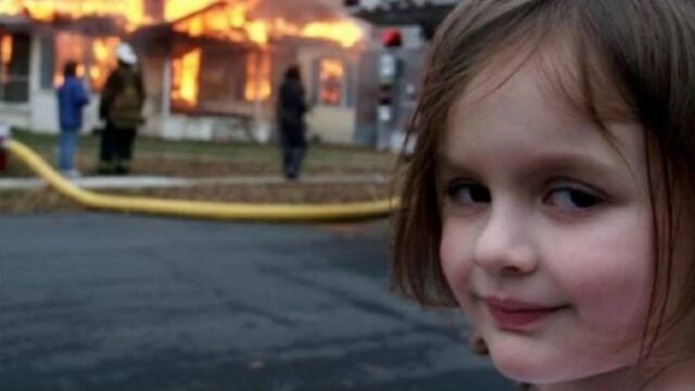 La niña del popular meme conocido como "Disaster Girl". Gentileza: EuropaFM
