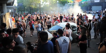 Las imágenes de la manifestación pidiendo justicia por Lucas González. (Gentileza Clarín)