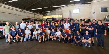 46 efectivos partieron al Parque Nacional para asistir al combate de fuego.