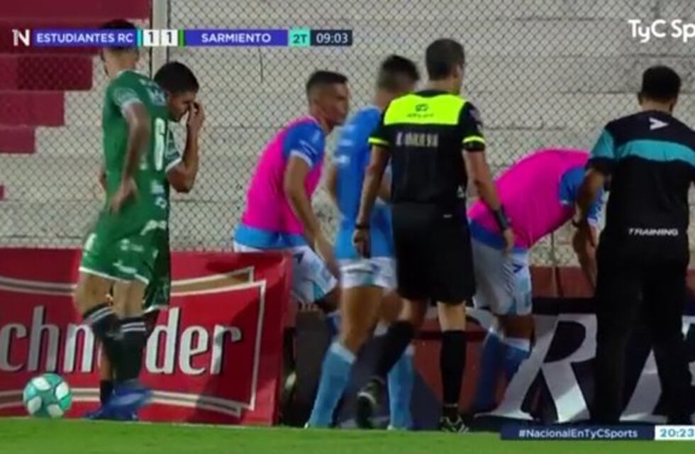 El jugador de Estudiantes (RC) que se cayó al pozo en la final