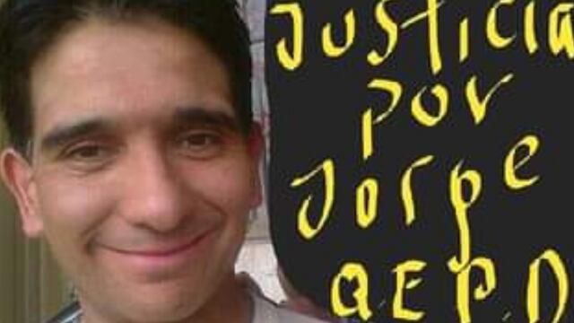 Fotografía armada por los vecinos del barrio Covimet para pedir justicia por Jorge.