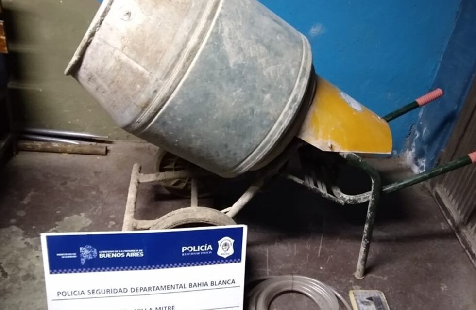 Bahía: fue detenido cuando intentaba vender una hormigonera robada por Internet