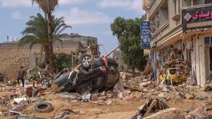 El ciclón en Libia generó estragos de todo tipo. Foto: Gentileza X