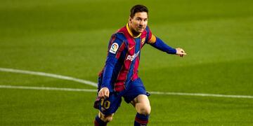 Lionel Messi metió dos goles contra Getafe.