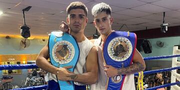 Los puntaltenses Lautaro Rojo y Tiziano Costa, campeones en Olavarría.