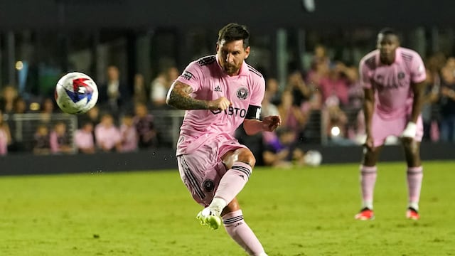 Lionel Messi volvió a marcar un gol para Inter Miami. Tras una gran combinación con Jordi Alba puso el 1-0 sobre FC Dallas. (AP)