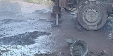 Continúan las obras para suministro de agua potable en un barrio de Iguazú.