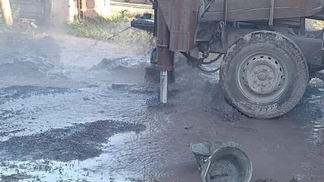 Continúan las obras para suministro de agua potable en un barrio de Iguazú.