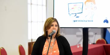 Adriana Cantero habló sobre el regreso a las aulas. (crédito: Ministerio de Educación de Santa Fe)