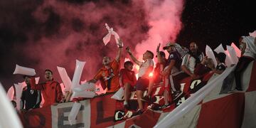 River y Racing se enfrentaron por un partido correspondiente a la fecha 22 de la Liga Profesional en el Monumentald e Núñez. Foto de Clarín.
