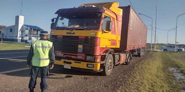 El camionero iba a bordo de un Scania 113M 380