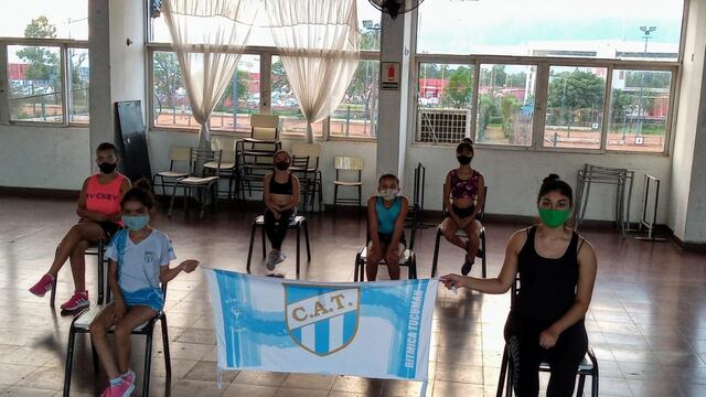 Comenzaron los entrenamientos en la Escuela de Gimnasia Rítmica de Atlético Tucumán.