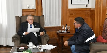 Obras públicas y empleo en construcción, eje de reunión entre Jaldo y Acosta.