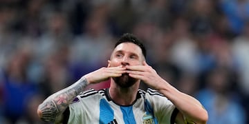 Lionel Messi tiene su propio tapiz en Santiago del Estero: mide 3 metros de ancho y 6 de largo.