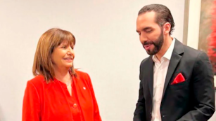Patricia Bullrich junto a Nayib Bukele, en la cumbre de la CPAC. Foto: IProfesional