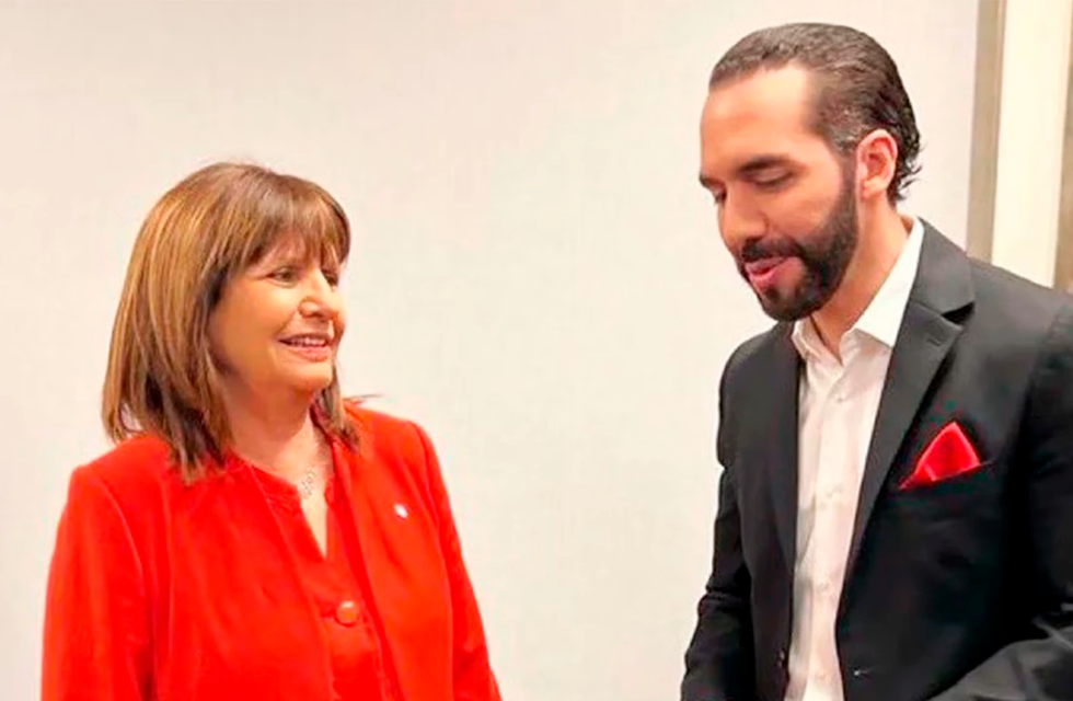 Bullrich elogió a Bukele: “Queremos seguir el modelo que ustedes están llevando adelante”