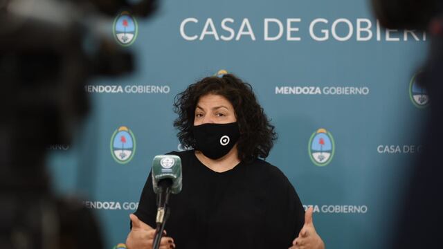 Conferencia de prensa de Carla Vizzotti y Ana María Nadal.