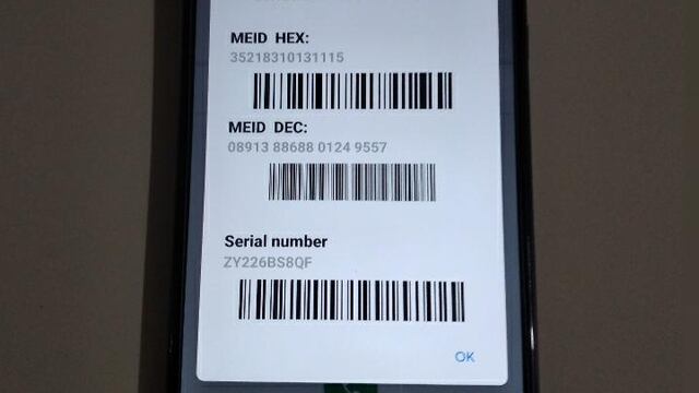 El celular recuperado por la AIC