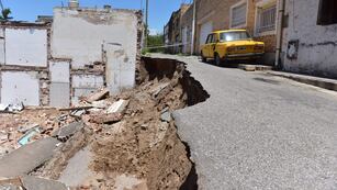 Otro socavón en la ciudad de Córdoba.