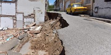 Otro socavón en la ciudad de Córdoba.