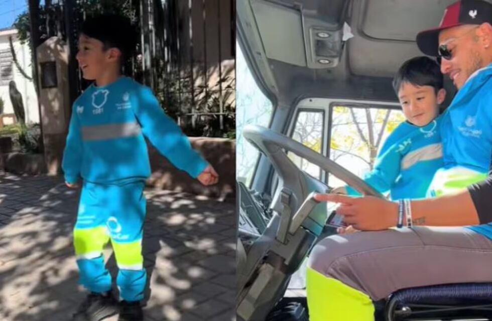 Un niño sorprendió a los recolectores de basura con su fanatismo: el tierno video en Córdoba