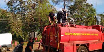 20 bomberos estaban afectados a la tarea.