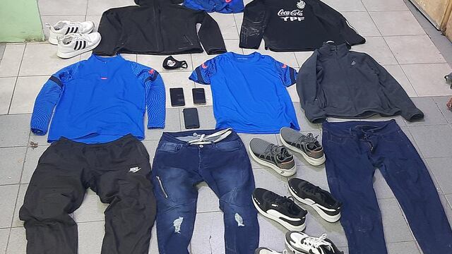Alguno de los artículos secuestrados en los operativos.