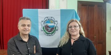 Sergio Grazioli y Caren Cipolatti, los impulsores de la bandera de Rafaela