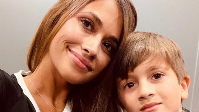 La rosarina de 33 años publicó una foto junto a Thiago, su hijo mayor.