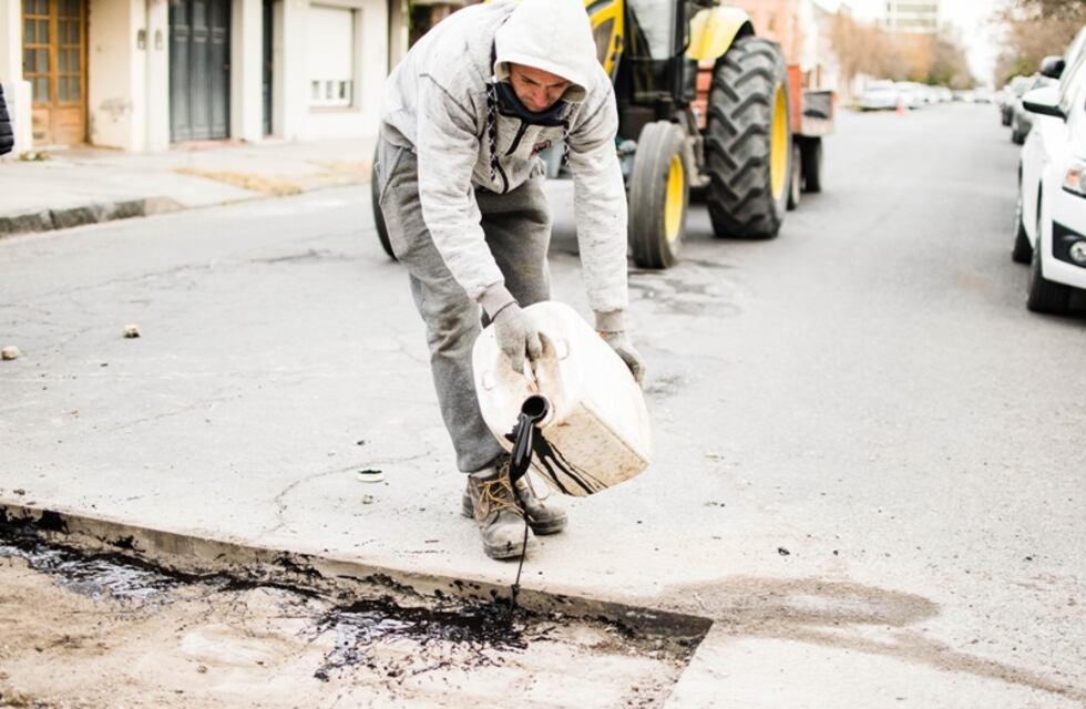 Trabajos viales en distintos puntos de la ciudad de Tres Arroyos
