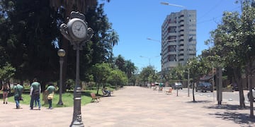Vista de la plaza Belgrano, en San Salvador de Jujuy.