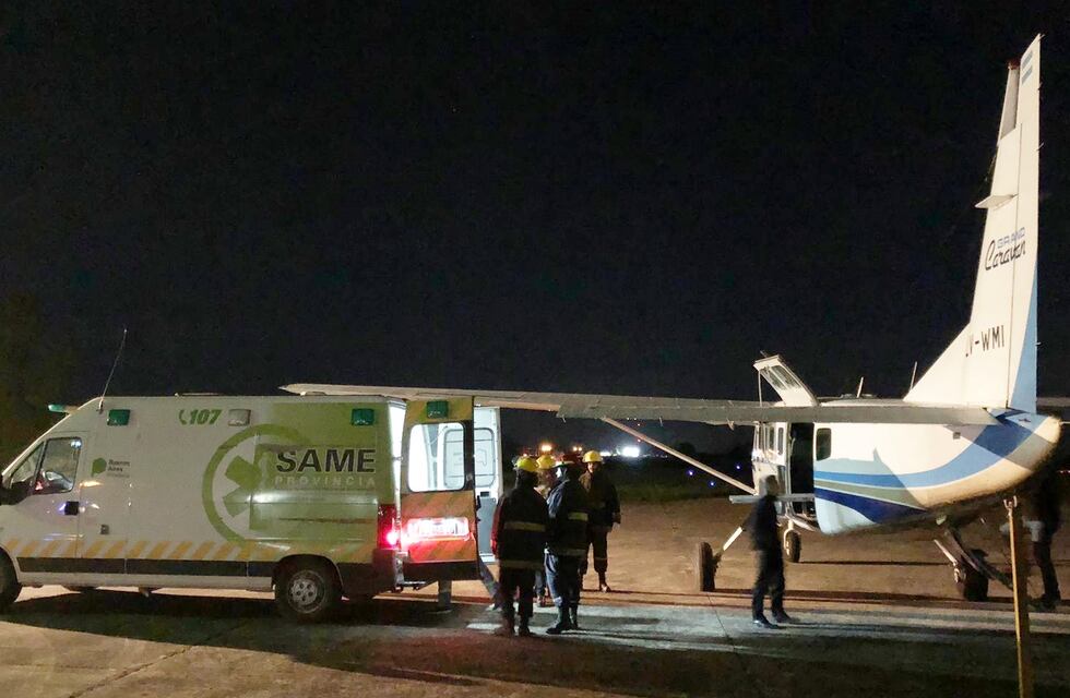 Partió Desde Tres Arroyos un vuelo sanitario hacia el Hospital Italiano de La Plata