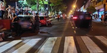 Choque y vuelco en Oberá dejó a una mujer con heridas leves