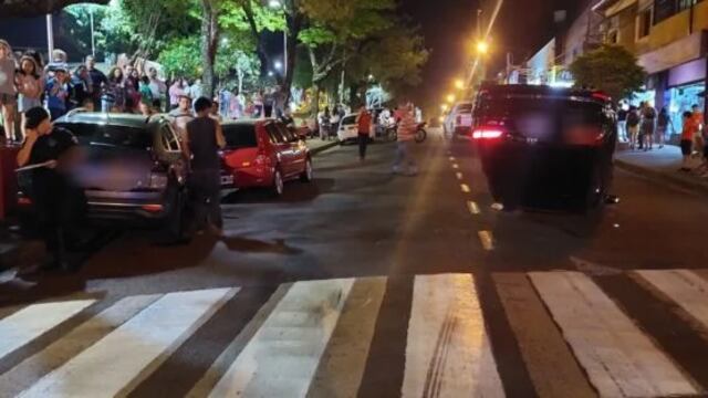 Choque y vuelco en Oberá dejó a una mujer con heridas leves