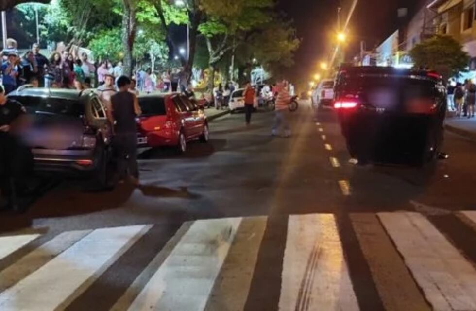 Choque y vuelco en Oberá dejó a una mujer con heridas leves