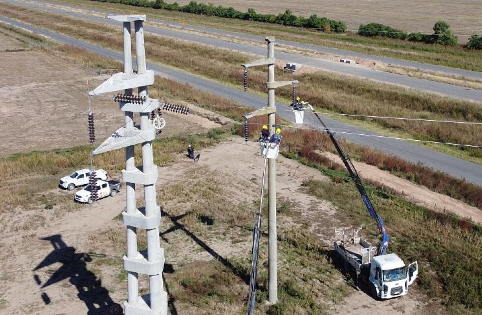 Sacaron la torre de Alta Tensión y se liberó la traza de la Variante de la Ruta 34