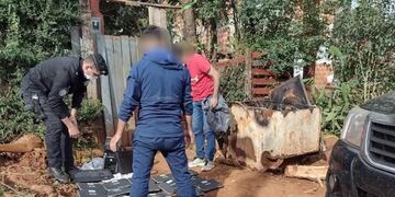 Oberá: la policía logró recuperar objetos robados de una escuela.