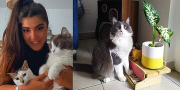 Rocío junto a Limón y Almendra.