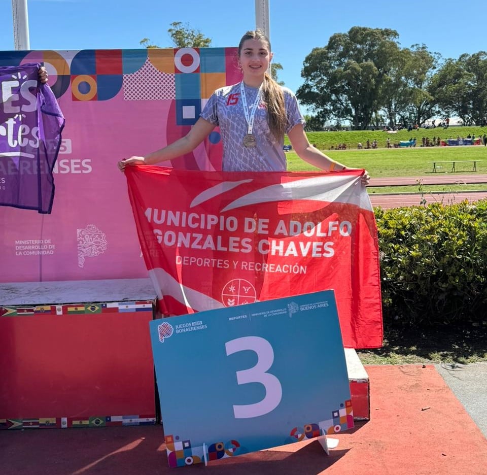 Adolfo Gonzales Chaves obtuvo tres medallas en el primer día de los Juegos Bonaerenses