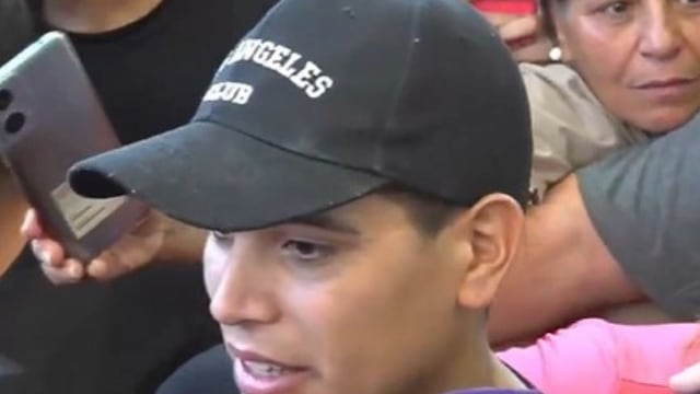 En silla de ruedas y rodeado por su familia: así fue la emotiva salida de Thiago Medina del hospital