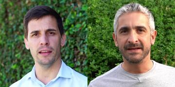 Leo Viotti y Lalo Bonino, precandidatos a intendente de Rafaela.