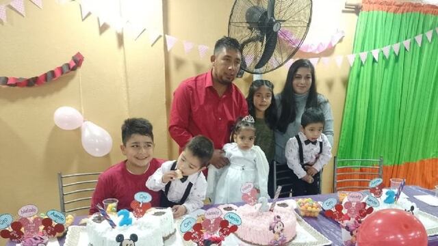 Los trillizos cumplieron 2 años y fueron bautizados.