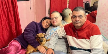 La familia quedó en la calle tras sufrir una estafa. (Foto: Gentileza)