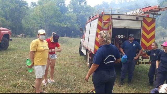 Continúa la asistencia sanitaria en zonas afectadas por incendios Alba Posse y 25 de Mayo
