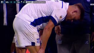 Alarma en Talleres porque Federico Girotti salió lesionado ante Vélez (Captura de TV)