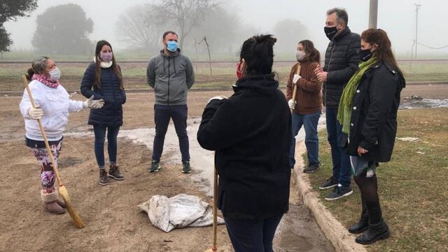Castellano se reunió con las participantes del programa "Mi Barrio más limpio"