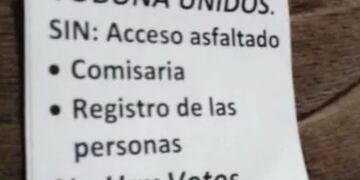 Algunos vecinos de Tobuna protestaron 
a través las boletas que iban en el sobre